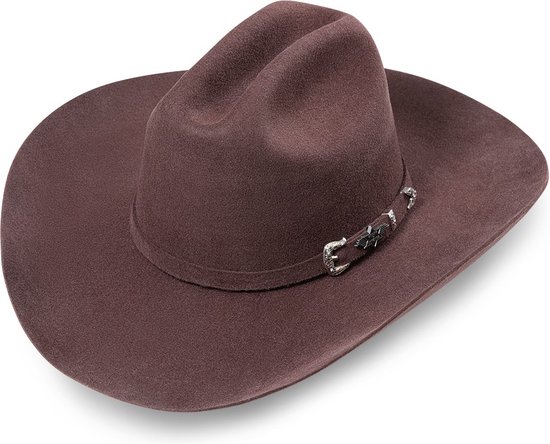Western hoed Houston Stars&Stripes Brown maat 59