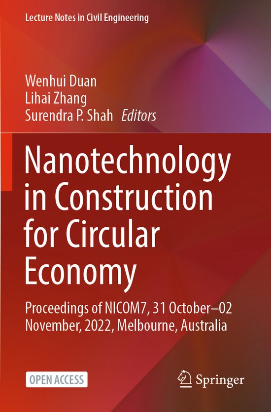 Lecture Notes in Civil Engineering356- Nanotechnology in Con ... - cover