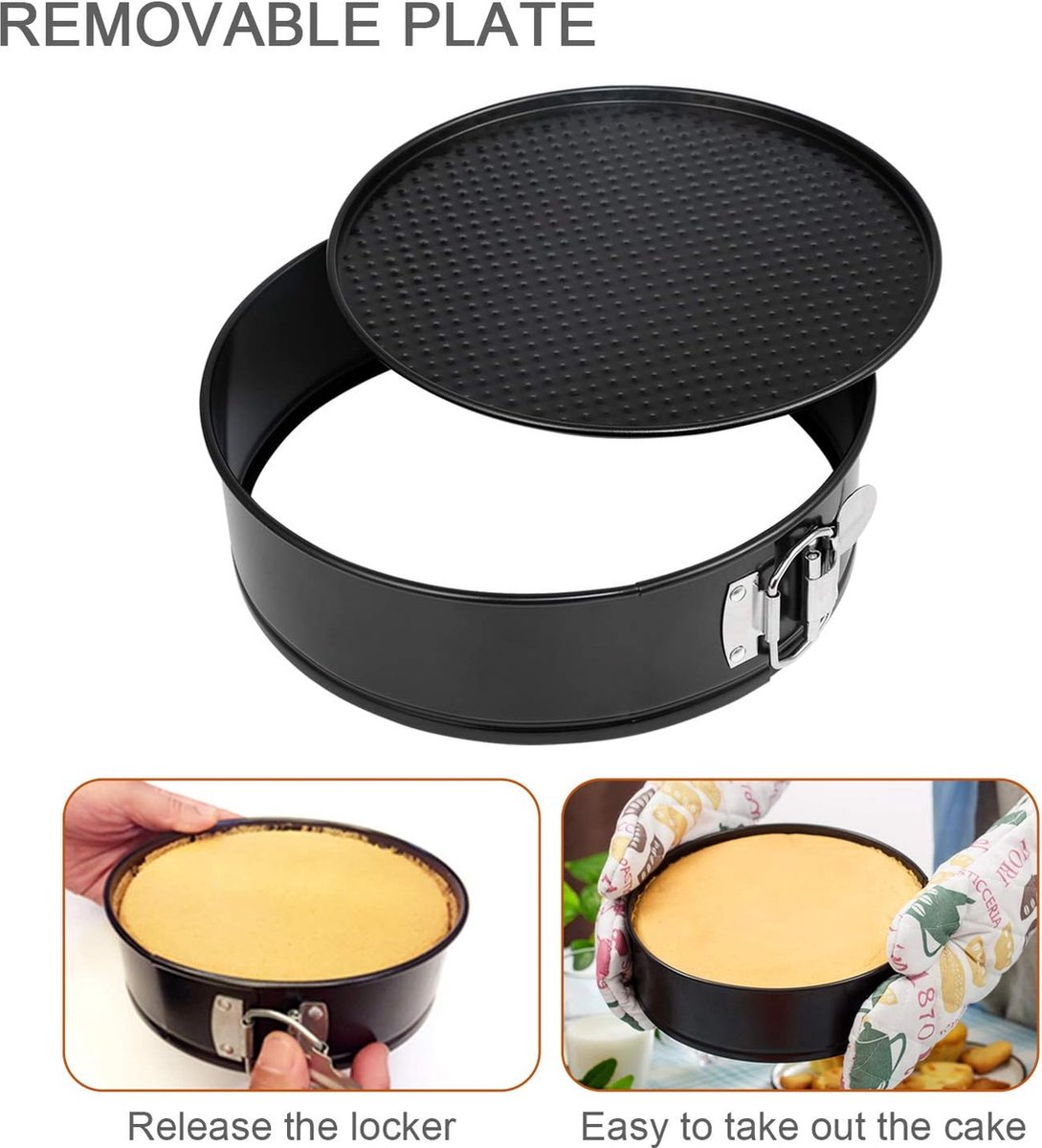 Seau à Gâteau Pour Air Fryer - 6 Pouces (15 Cm) - Acier Carbone Antiadhésif - Pour Friteuse Air De 3L Et Moins