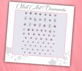 Nail Art Diamonds (68 Diamantjes Sterren/Cirkels) [Zelfklevend Nagel Steentjes Decoratie Versiering - Manicure Kunstnagels Nepnagels - Acryl Nagels Rhinestone Rhine Stones]