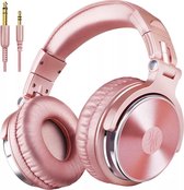 OneOdio Pro10 - koptelefoon met microfoon - inklapbaar - muziek|studio|DJ (roze)