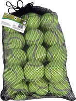 DID Tennisballen voordeelpakket - 24x stuks - geel - rubber/katoen
