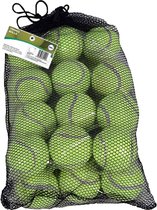 DID Tennisballen - 24x - geel - rubber/katoen - standaard formaat - buitenspeelgoed