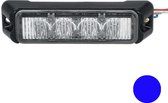 Allround signal Slimline 4 LED flitser BLAUW