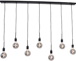 Urban Interiors Bulby 7 lichts Hanglamp Zwart - Metaal - 160x8,5x130