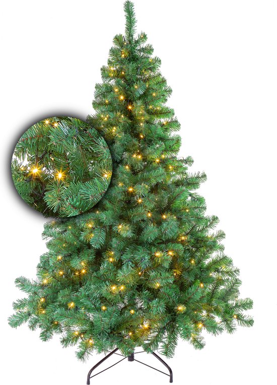 Foto: Luxe kerstboom excellent trees led stavanger green 150 cm met verlichting