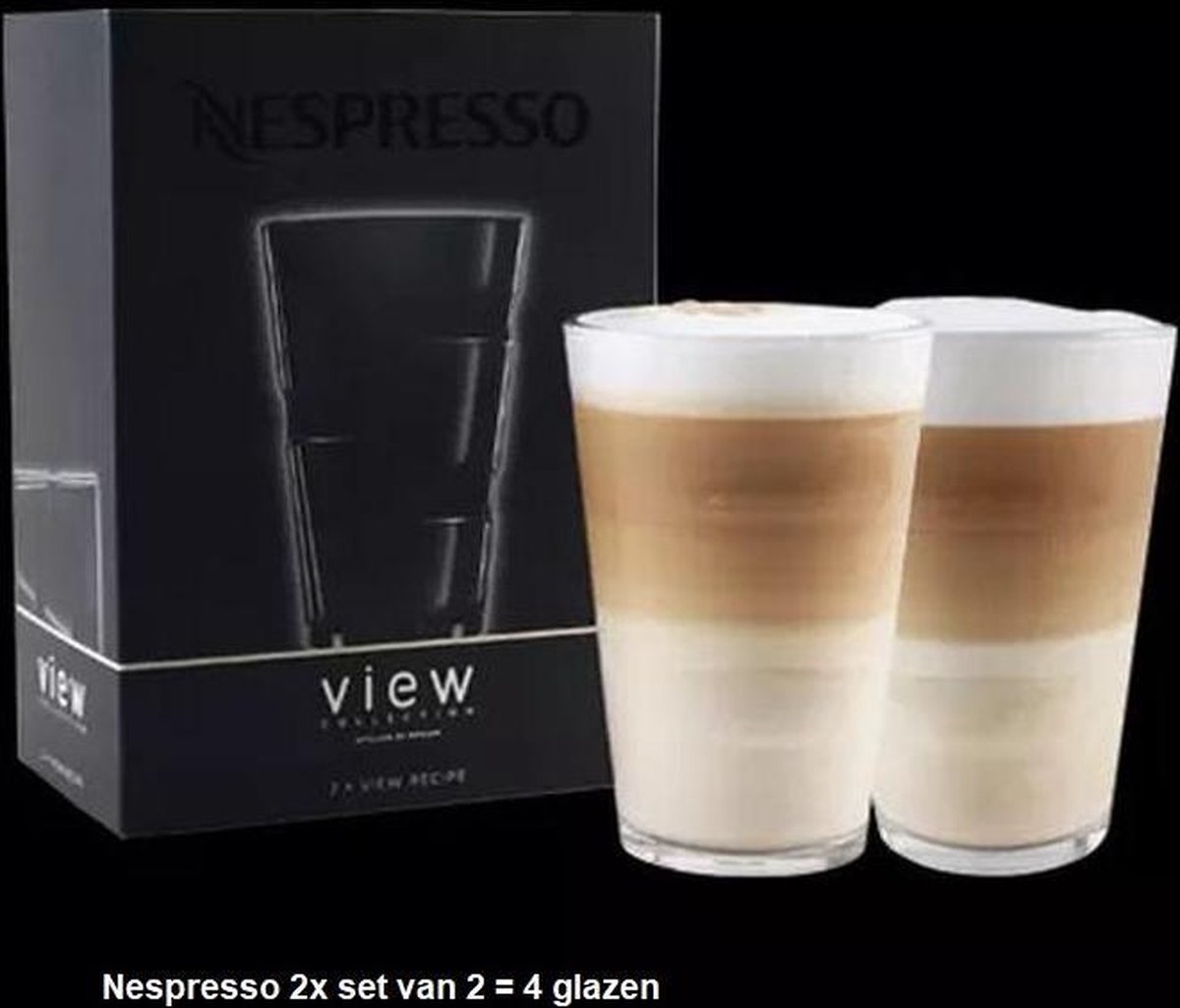 Nespresso VIEW 4x Verres à recettes (350 ml) | bol.com