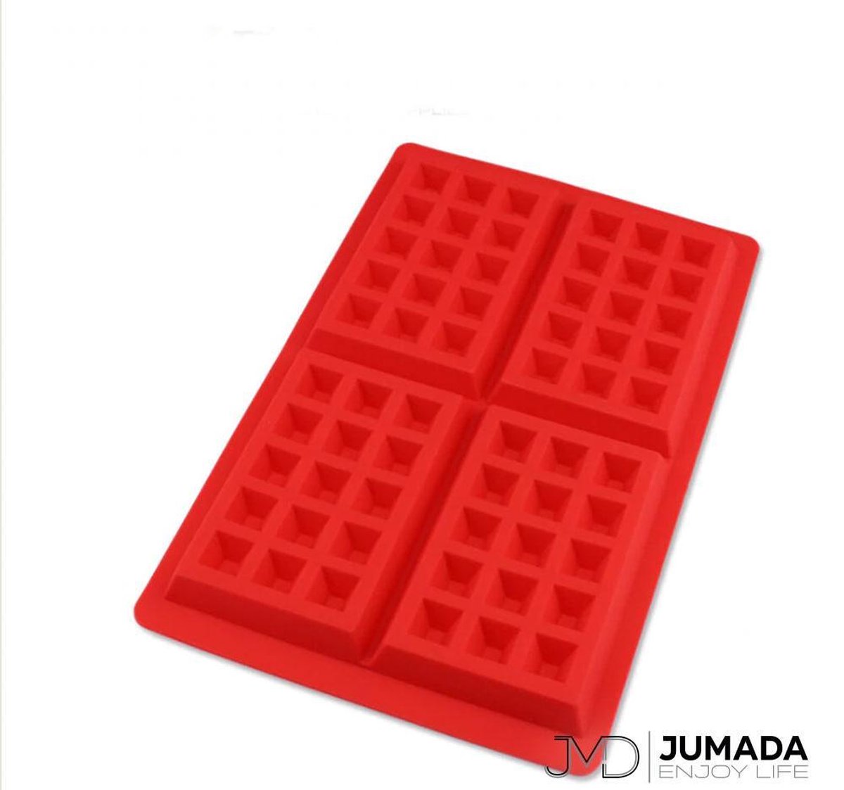 Jumada's Wafelvorm - Wafelijzer - Siliconen Bakvorm - Wafel Mal - Rechthoek