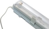 Waterdicht LED TL Armatuur Inclusief Philips LED tube - 120cm - 14,5W - 4000K - IP65 - G13 - Grijs