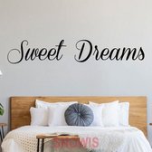 Muursticker Tekst - Sweet dreams