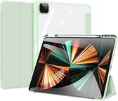 Dux Ducis - Tablet hoes geschikt voor Apple iPad Pro 2021 (12.9 Inch) - Toby Series - Tri-Fold Book Case - Groen