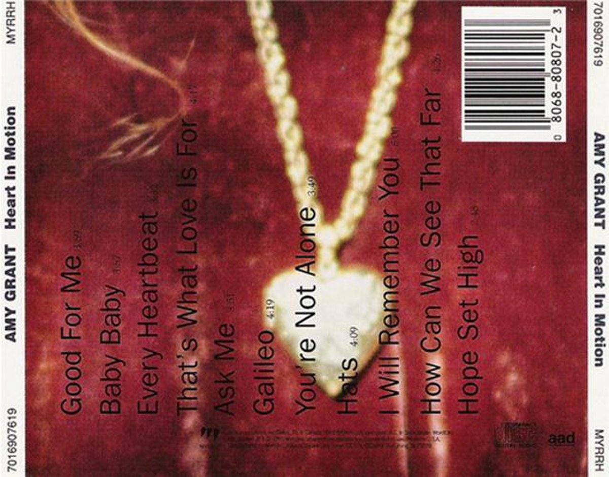 Heart in Motion, Amy Grant | CD (album) | Muziek | bol
