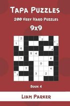 Tapa Puzzles - 200 Very Hard Puzzles 9x9 Book 4