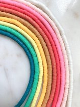 Katsuki kralen | Surf kralen | Polymeer Disc kralen | gemixte kleuren | 10 strengen | 4mm | Zelf sieraden maken | DIY voor kinderen en volwassenen | ca. 4000 kralen |