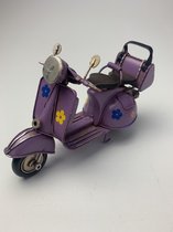 Flower power scooter paars