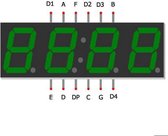 Arduino 4x7 | Display 4-cijferige | groen | LFD4562-10 SP7
