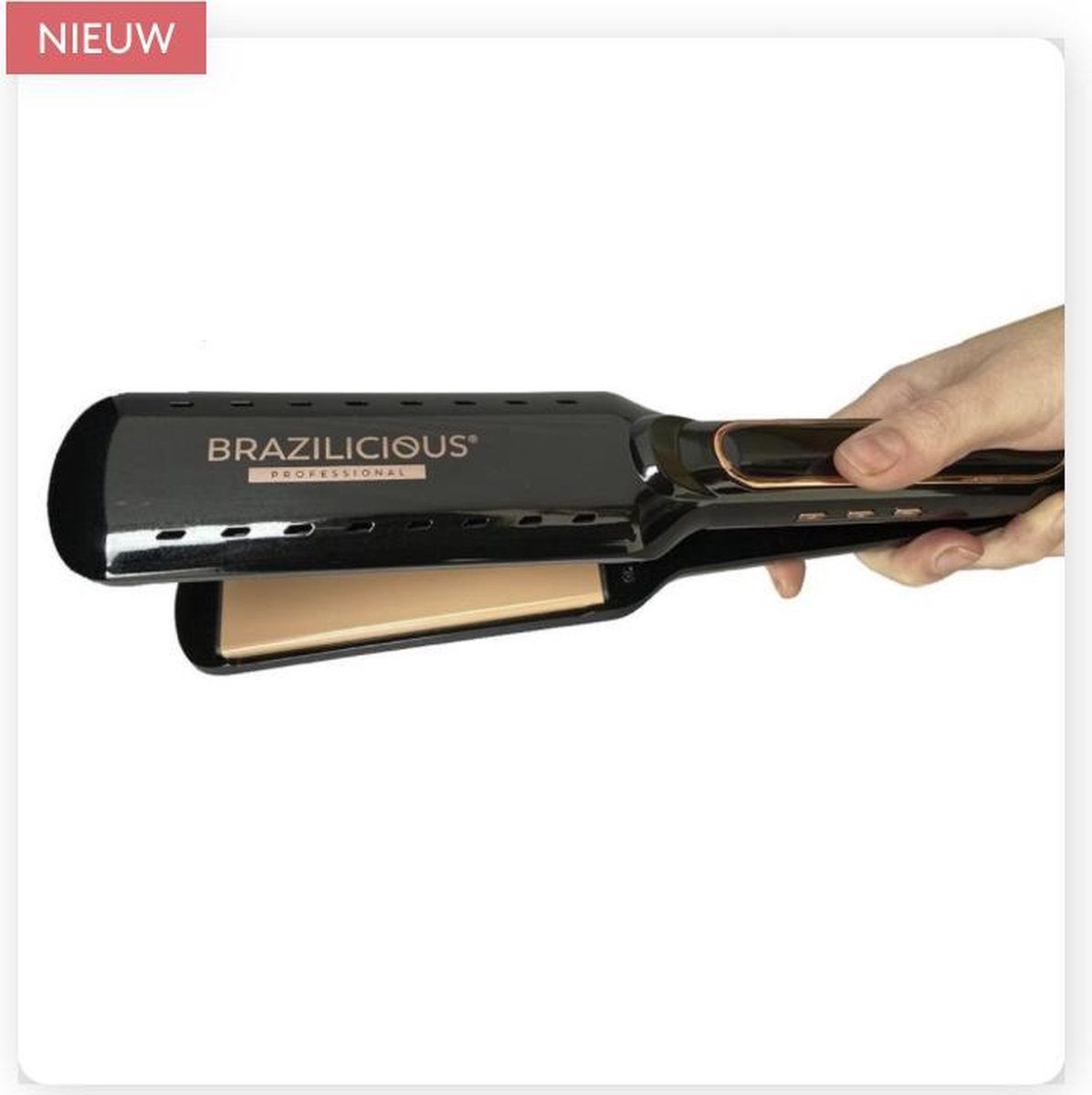 Brazilicious Titanium & Gold Stijltang 48K Therapie - afbeelding 2