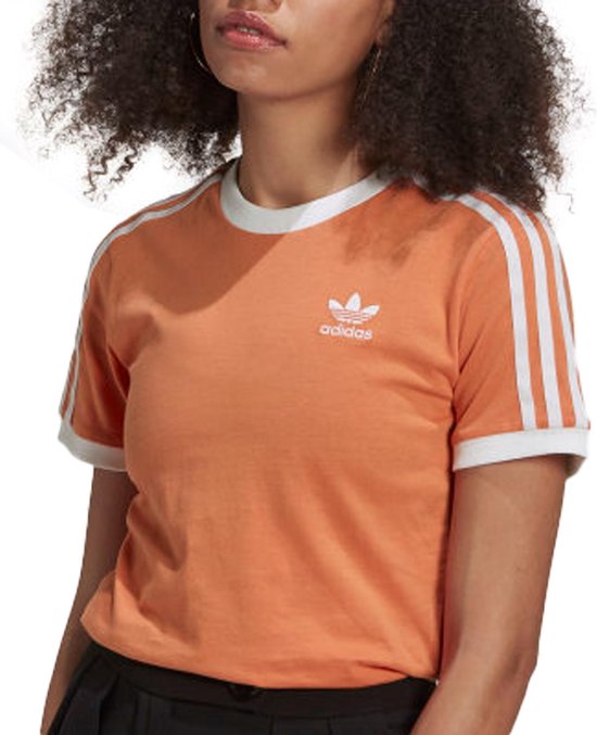 adidas T-shirt - Vrouwen - Oranje/Wit | bol