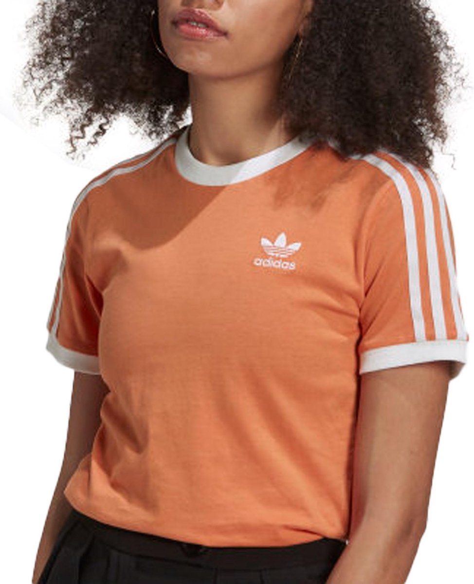 adidas T-shirt - Vrouwen - Oranje/Wit | bol.com