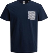 Jack & Jones Core Shape T-shirt - Mannen - navy - wit