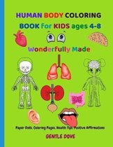 HUMAN BODY COLORING BOOK for KIDS ages 4-8