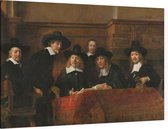 De staalmeesters, Rembrandt van Rijn - Foto op Canvas - 60 x 40 cm