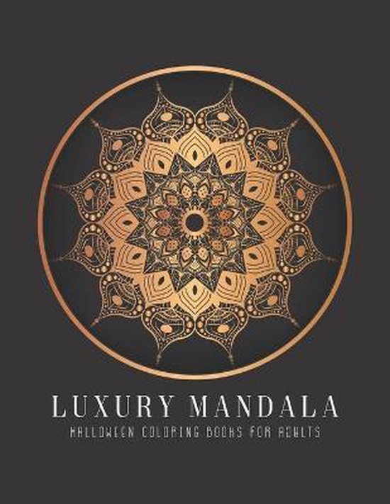 Luxury Halloween Mandala Coloring Books For Adults
