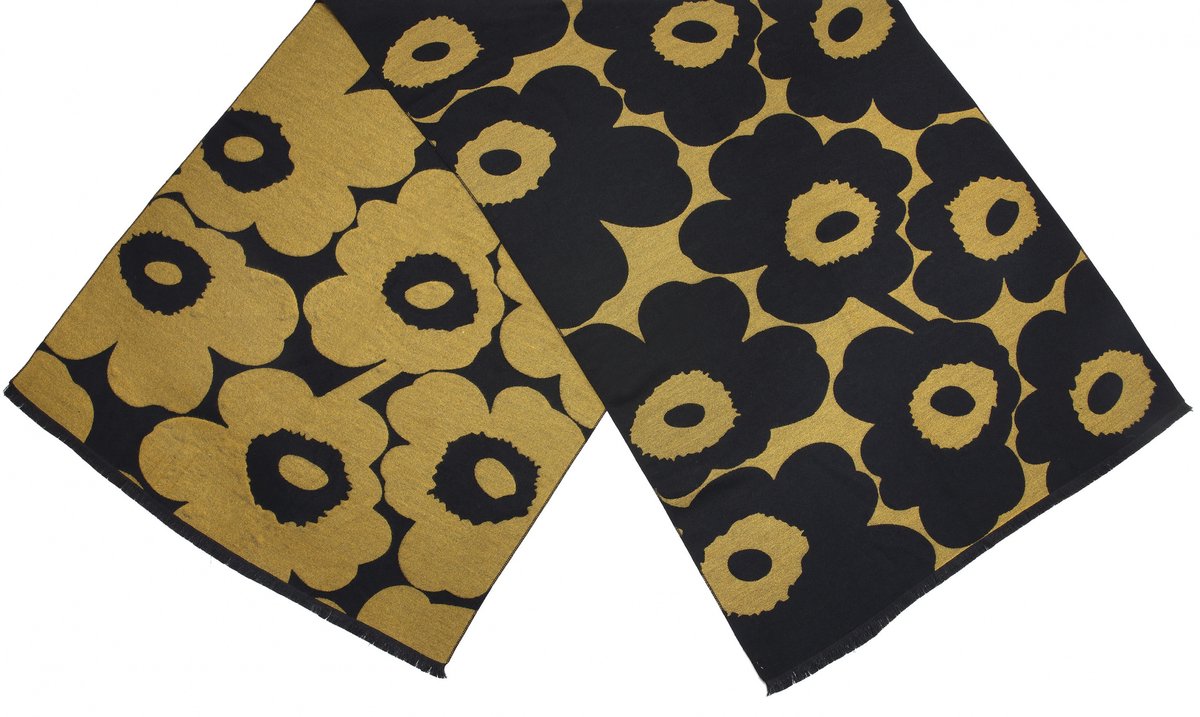 Cwi Sjaal - Met Bloemenprint - Dames 180 X 63 Cm - Geel