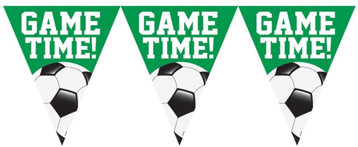 Amscan by Riethmuller - Riethmüller - Voetbal - Vlaggenlijn Game Time