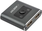 HDMI Splitter switch 1-in-2-Out / 2-in-1-Out  - Ondersteunt 4K 3D 1080P HD - Plug & Play - Wilsem®