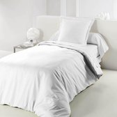 Livetti | Dekbedovertrek | Single/Double | 140x200 cm | %100 Katoen | 57 Threads | Plain Wit