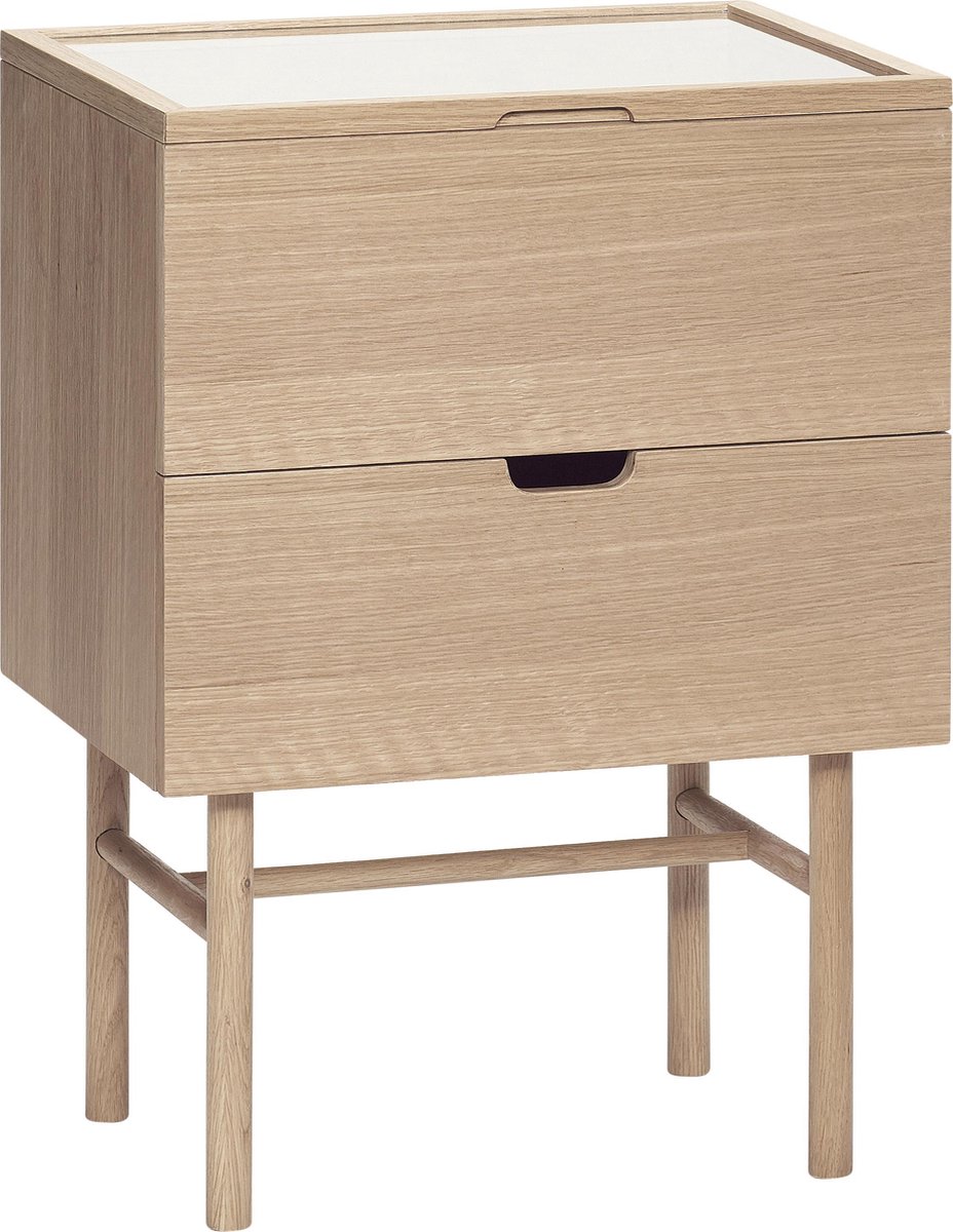 HÜBSCH INTERIOR - FSC® eiken vitrinekastje displaykastje