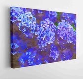 Beautiful flower in the garden image of original watercolor painting on canvas - Modern Art Canvas - Horizontal - 1472688245 - 40*30 Horizontal