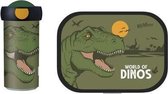 Dino Lunchset Mepal - Schoolbeker + Lunchbox - Dinosaurus broodtrommel -