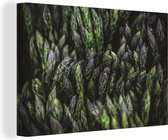 Toile de têtes d'asperges 2cm 180x120 cm - Tirage photo sur toile (Décoration murale salon / chambre) XXL / Groot format!