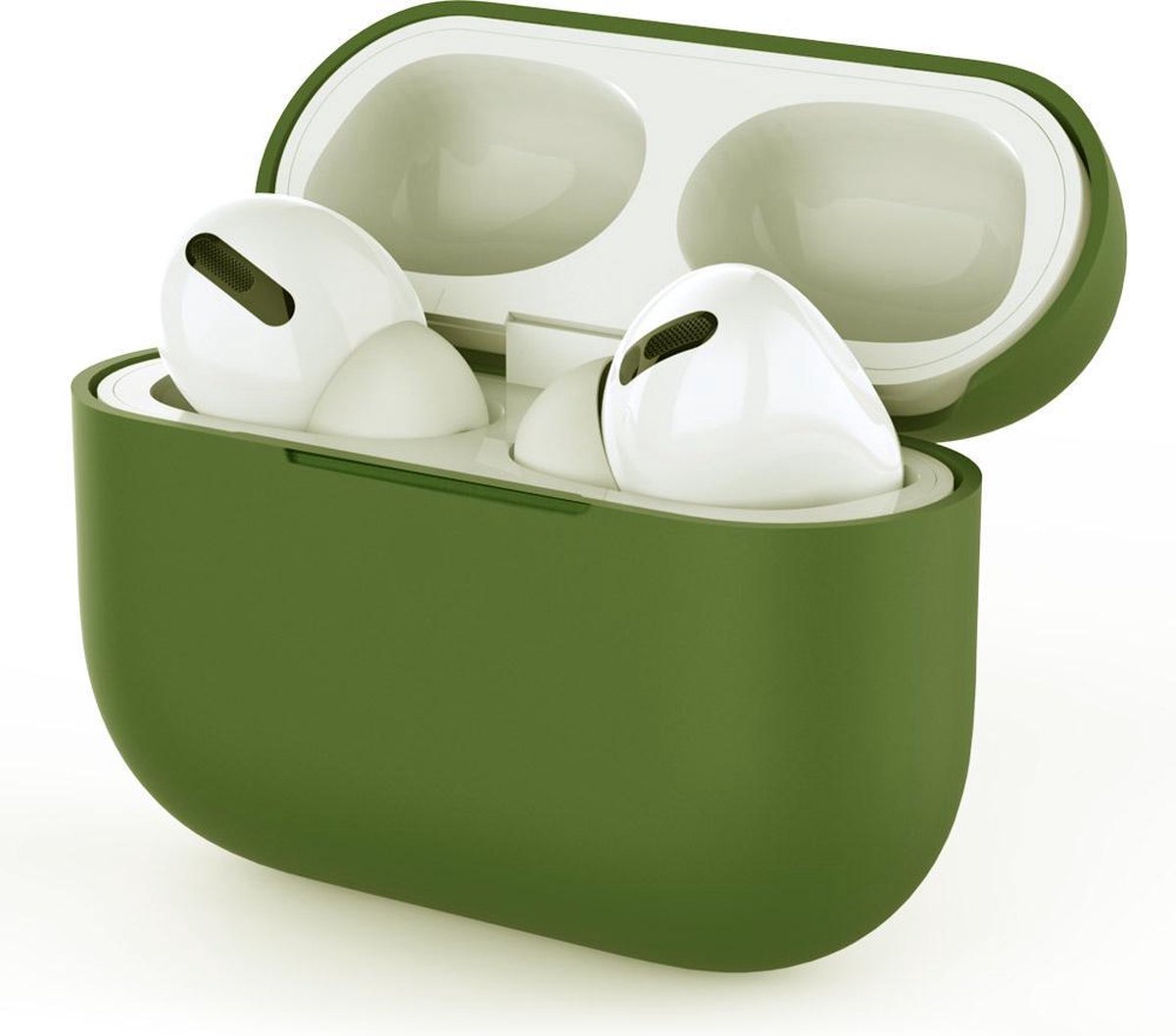 Airpods Pro Hoesje Siliconen Case - Groen - Airpod hoesje geschikt voor Apple AirPods Pro