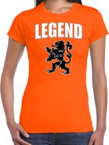Legend met leeuw oranje t-shirt Holland / Nederland supporter EK/ WK voor dames XL