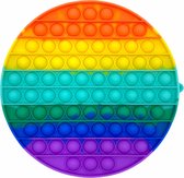 Pop it XL - Rond - Regenboog - Pop it - Grote Pop it