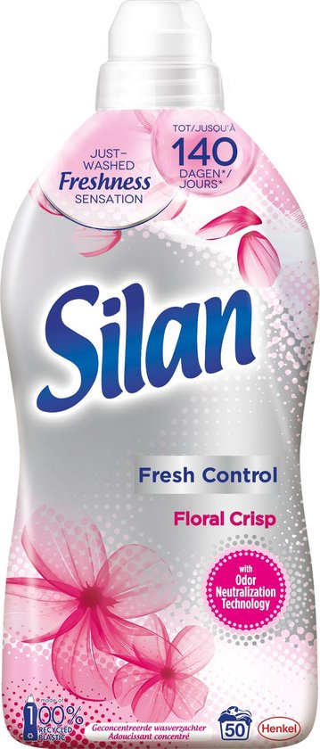 Silan Fresh Control - Floral Crisp - Wasverzachter - 50 wasbeurten - Grootformaat