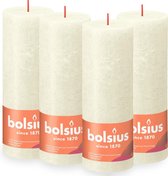 Bolsius - Rustieke Kaars - Ivoor- 19cm - 4 stuks