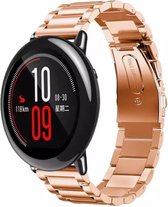 Stalen Smartwatch bandje - Geschikt voor  Xiaomi Amazfit Pace stalen band - rosé goud - Horlogeband / Polsband / Armband