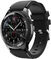 Siliconen bandje geschikt voor Samsung Galaxy Watch - 46mm - zwart