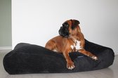 Dog's Companion - Hondenkussen / Hondenbed Black giant ribcord - S - 70x50cm