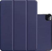 iPad Pro 2021 11 inch Hoesje Case Hard Cover Hoes Book Case - Donkerblauw