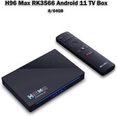 H96 Max RK3566 Android 11 TV Box | 1000M internet | 8K ondersteuning | 5GHz - 8/64GB