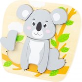 Houten Vormen Puzzel - Koala - 6 Stukjes