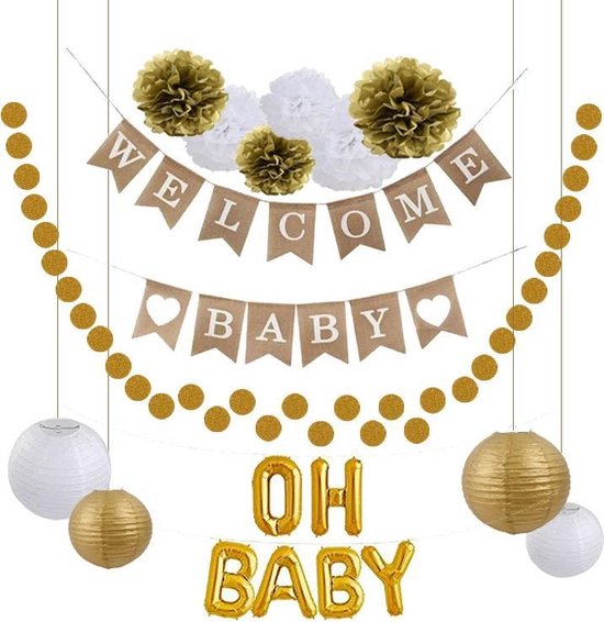 Babyshower versiering - Geboorte versiering Jongen Meisje - Babydouche  decoratie -... | bol.com