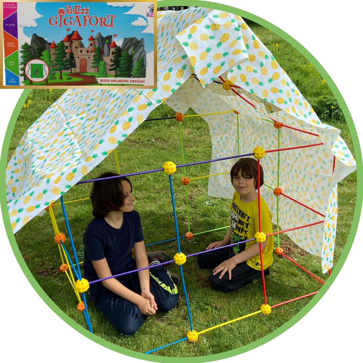 Tente pour enfants , kit de construction de cabane pour enfants
