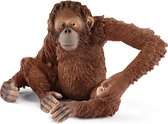Schleich Wild Life - Orang-oetanvrouwtje - Speelfiguur - Kinderspeelgoed voor Jongens en Meisjes - 3 tot 8 jaar - 14775