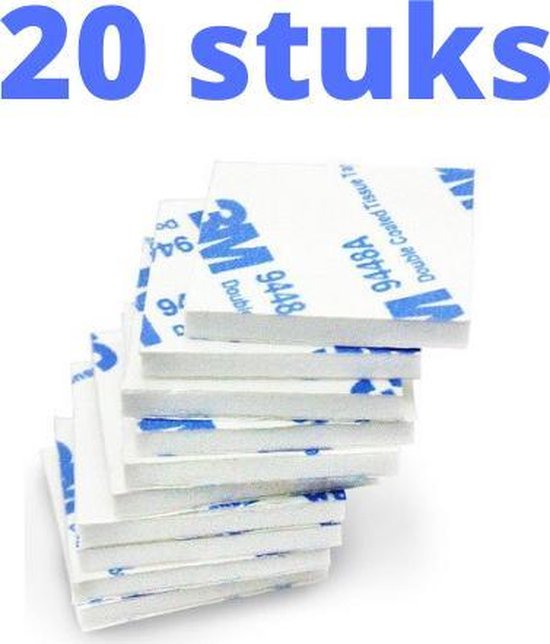 spiegel spiritueel embargo 3M Dubbelzijdige Stickers - 20 STUKS - Plakkers - Extra Sterk - Ophangen  Poster en... | bol.com